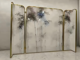 Artistic Glass Partition