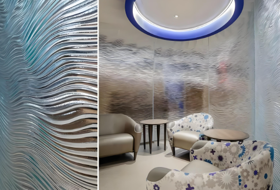 Artistic Glass Partition