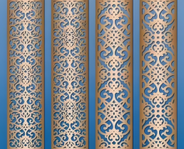 Openwork Carved Partition