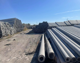 Cột tiện ích bê tông sợi thép cao 12M