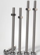 Complete set of 304 stainless steel extended screws, nails, washers, nuts, cross disc head, extra long screw rod combination set