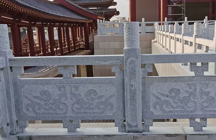 Sesame White Hollowed Carved Railing