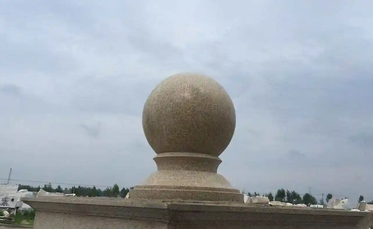 Feng Shui Ball Stone Railing