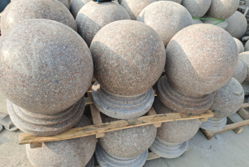 Feng Shui Ball Stone Railing