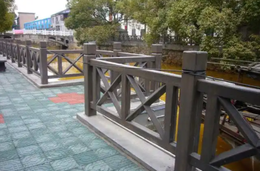 Stone-Wood Composite Railing