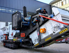 Mobile concrete crusher