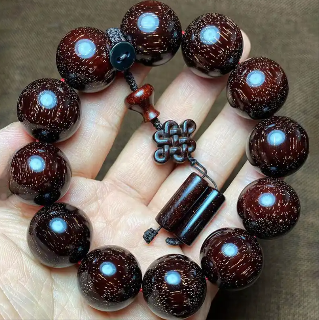 Red Sandalwood Beaded Bracelet