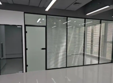 Single-Pane Tempered Glass Partition
