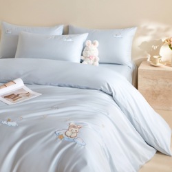 Neutral Tone Abstract <span>Print</span> 4-Piece Bedding Set