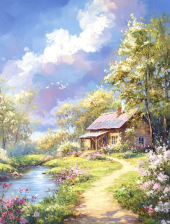 Bộ tranh sơn dầu phong cảnh