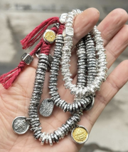 Tibetan Silver Om Symbol Bracelet