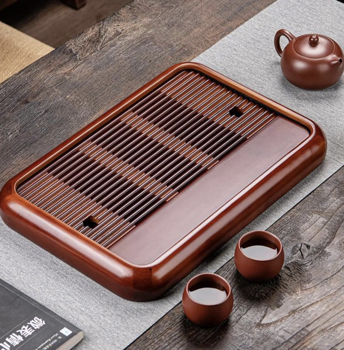 Set Nampan Teh Bambu