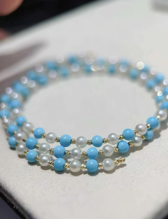 Adjustable Beaded Stretch Bangle