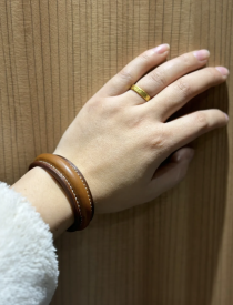 Handcrafted Leather Wrap Bangle