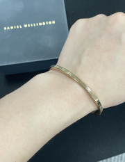 Rose Gold Plated Charm Bangle