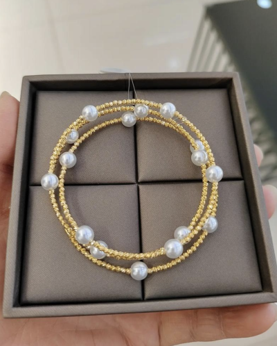 Bracelet extensible perlé réglable