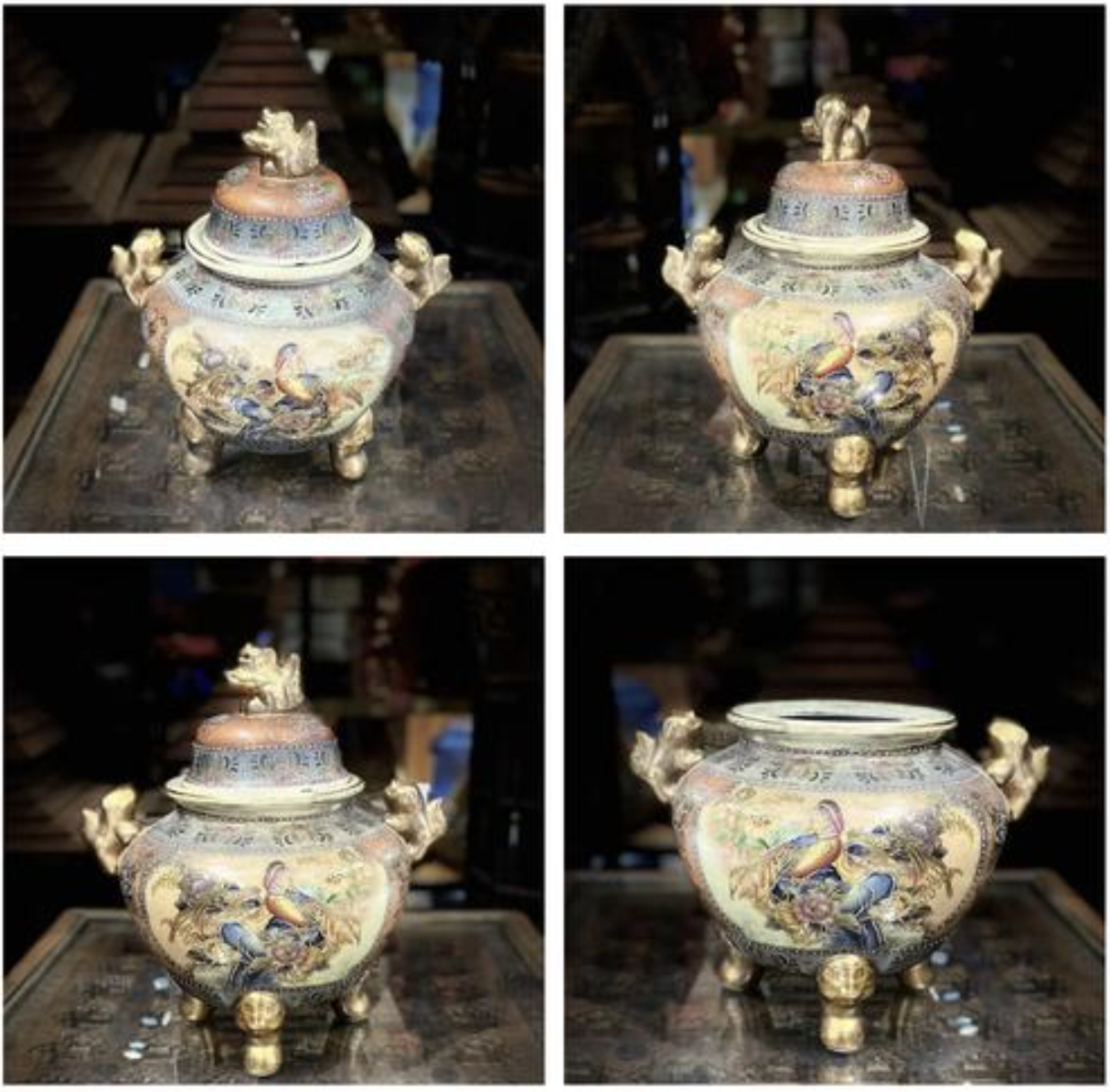 Modern Ceramic Incense Burner with Ash Catcher