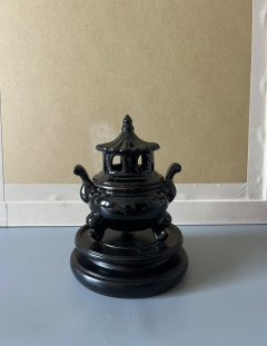 Handmade Ceramic Incense Burner with Stand