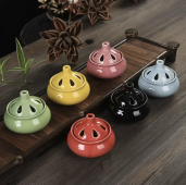 Mini Ceramic Incense Burner with Lid