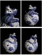 Chinese Celadon Ceramic Incense Burner