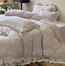 Linen Blend Bedding Set