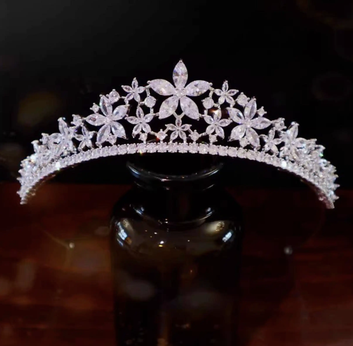 Modern Crystal Hair Crown