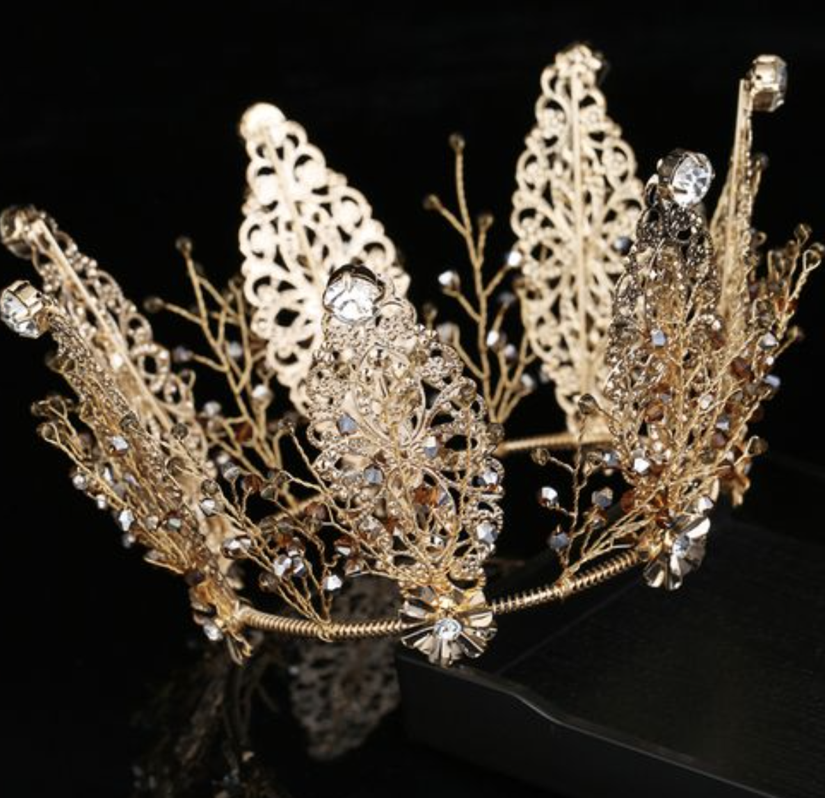 Vintage Crystal Hair Crown