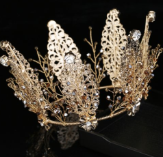 Vintage Crystal Hair Crown