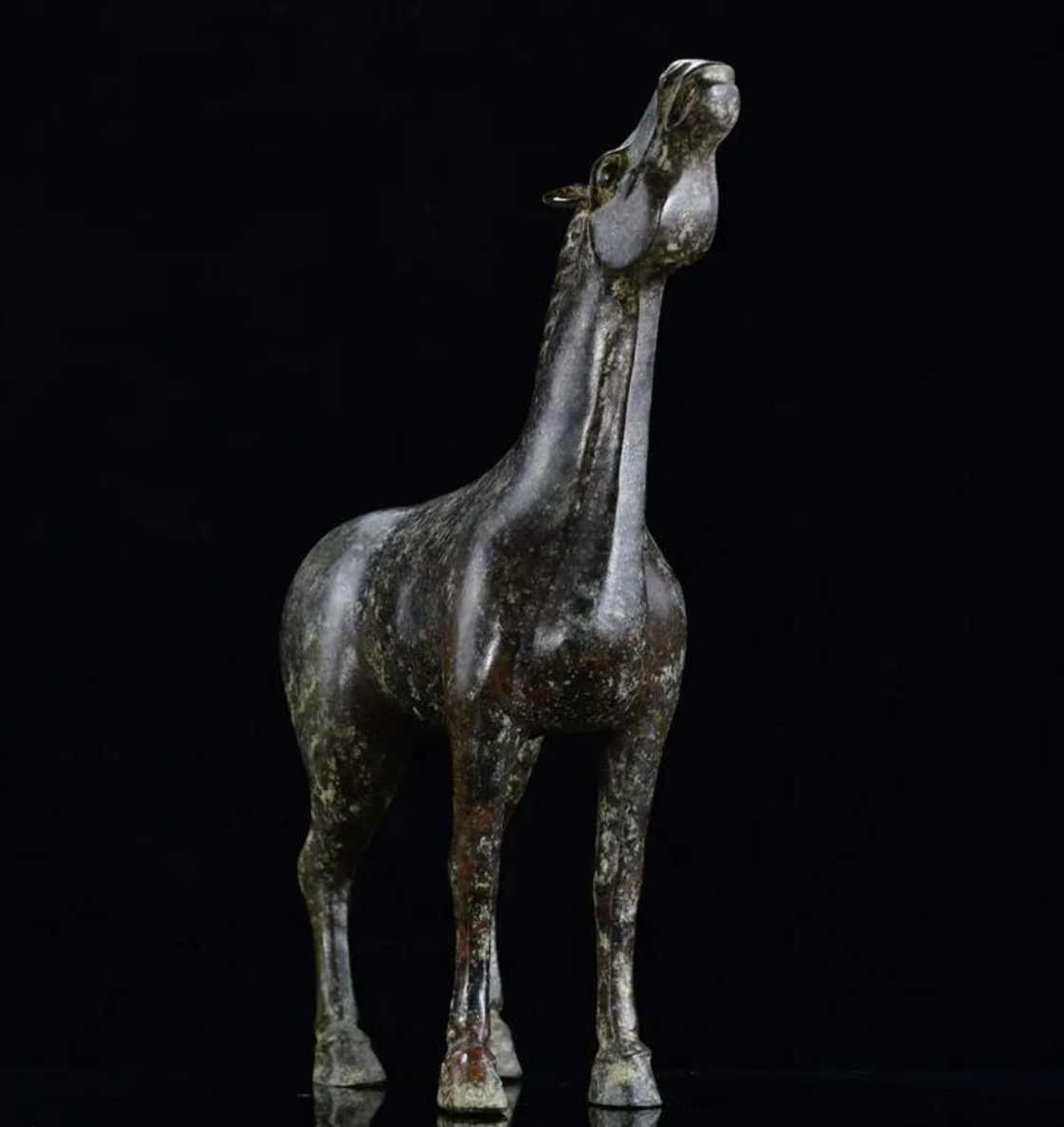Bronze Horse Head Sculpture