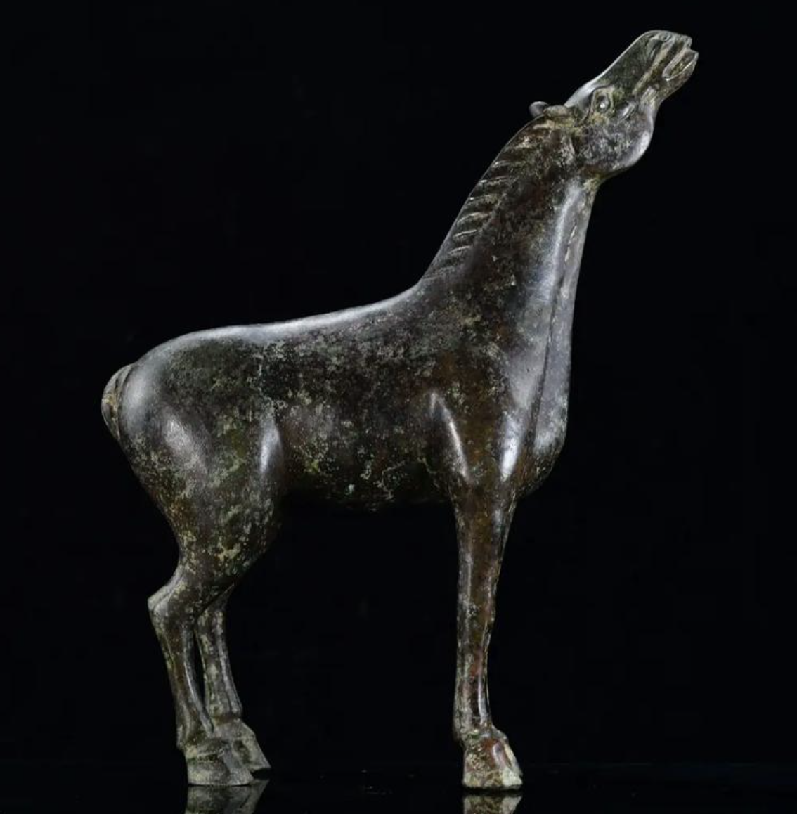 Bronze Horse Head Sculpture