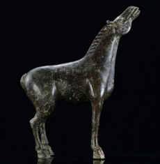 Bronze Horse Head Sculpture