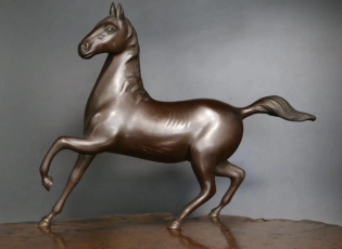 Miniature Bronze Horse Sculpture