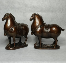 Bronze Horse Sculpture - Pair of Horses