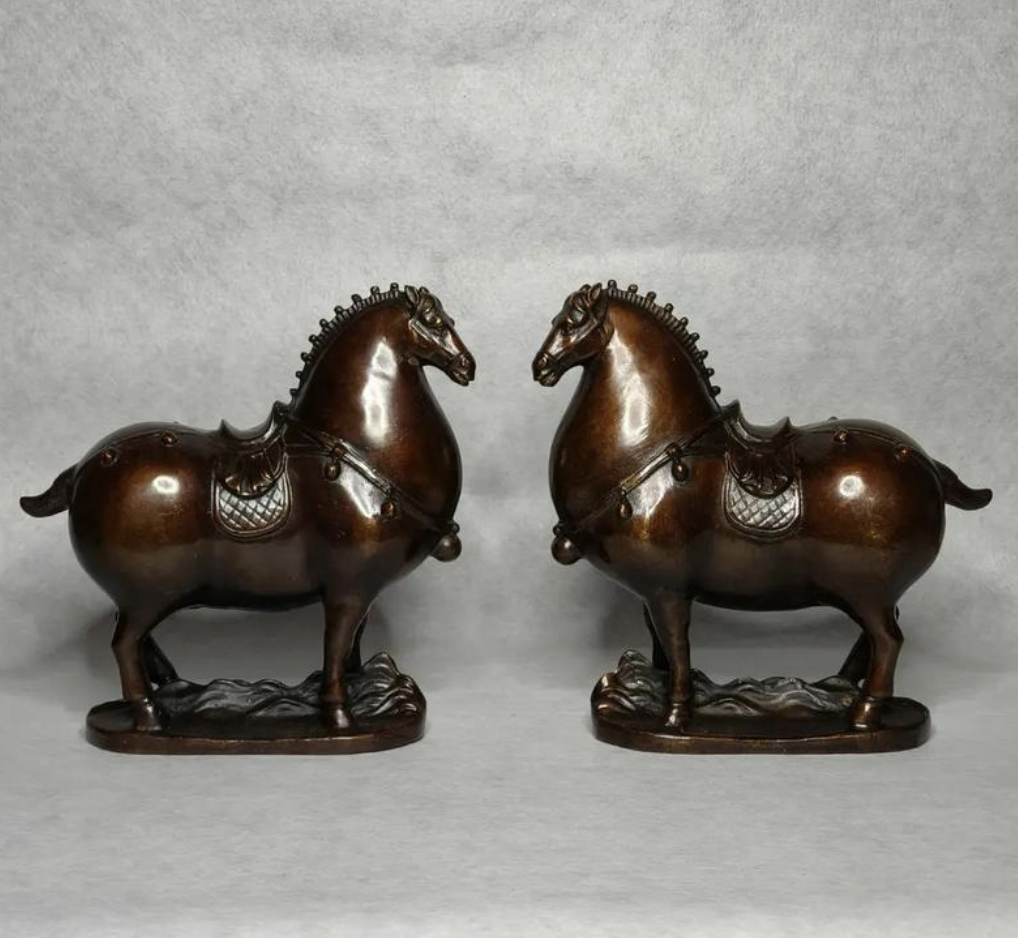 Bronze Horse Sculpture - Pair of Horses