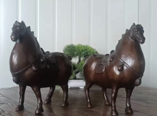 Bronze Horse Sculpture - Rearing Pose