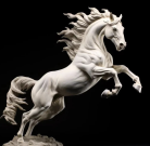 Bronze Horse Sculpture - Galloping Pose