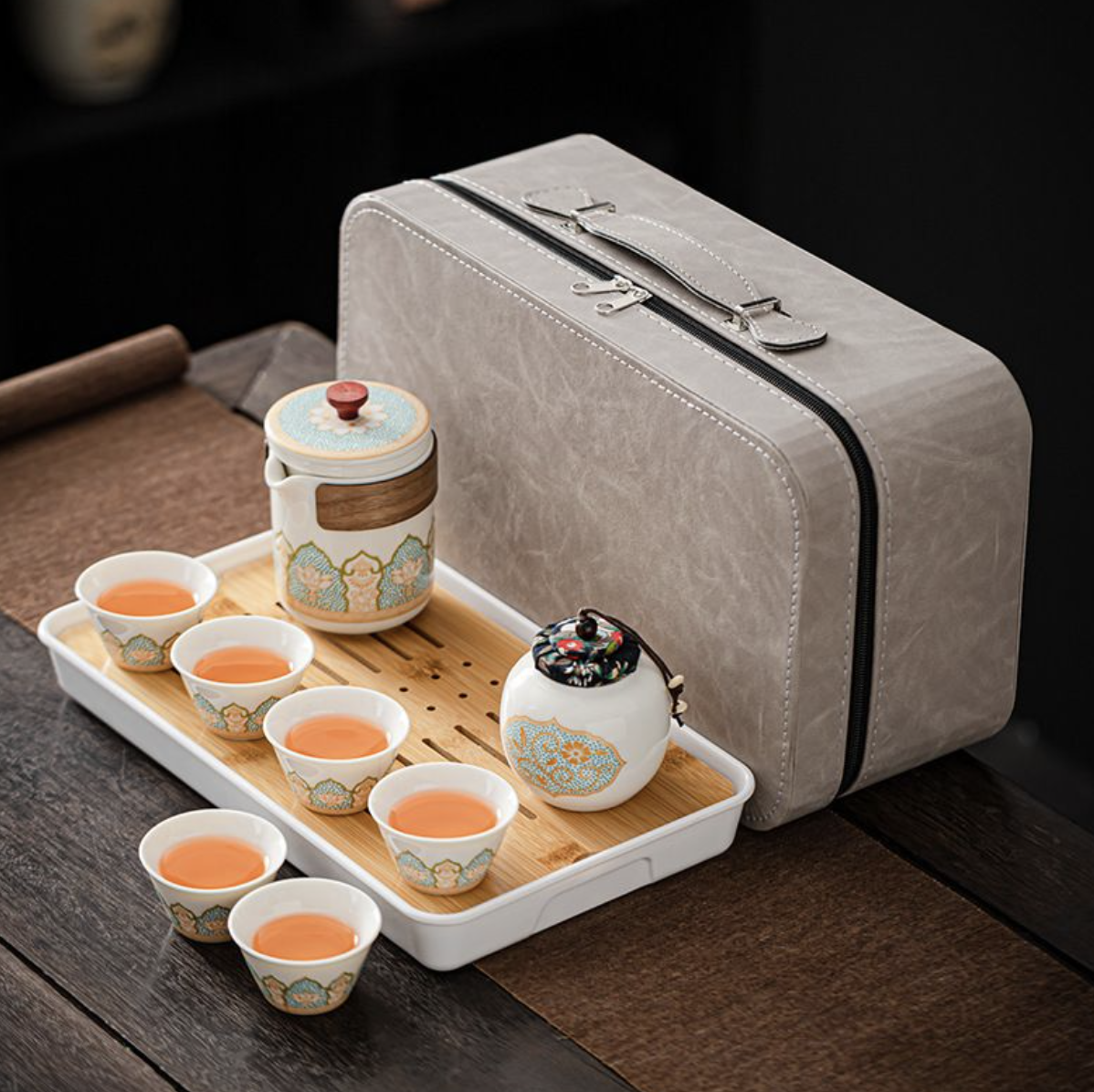 Travel Tea Set with Case