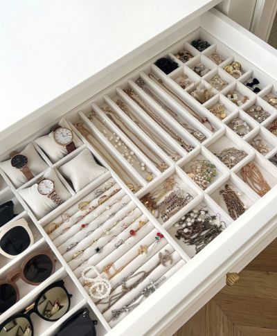 Organisateur de tiroir à bijoux empilable