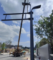 12m High-Power LED Street Light Octagonal Pole