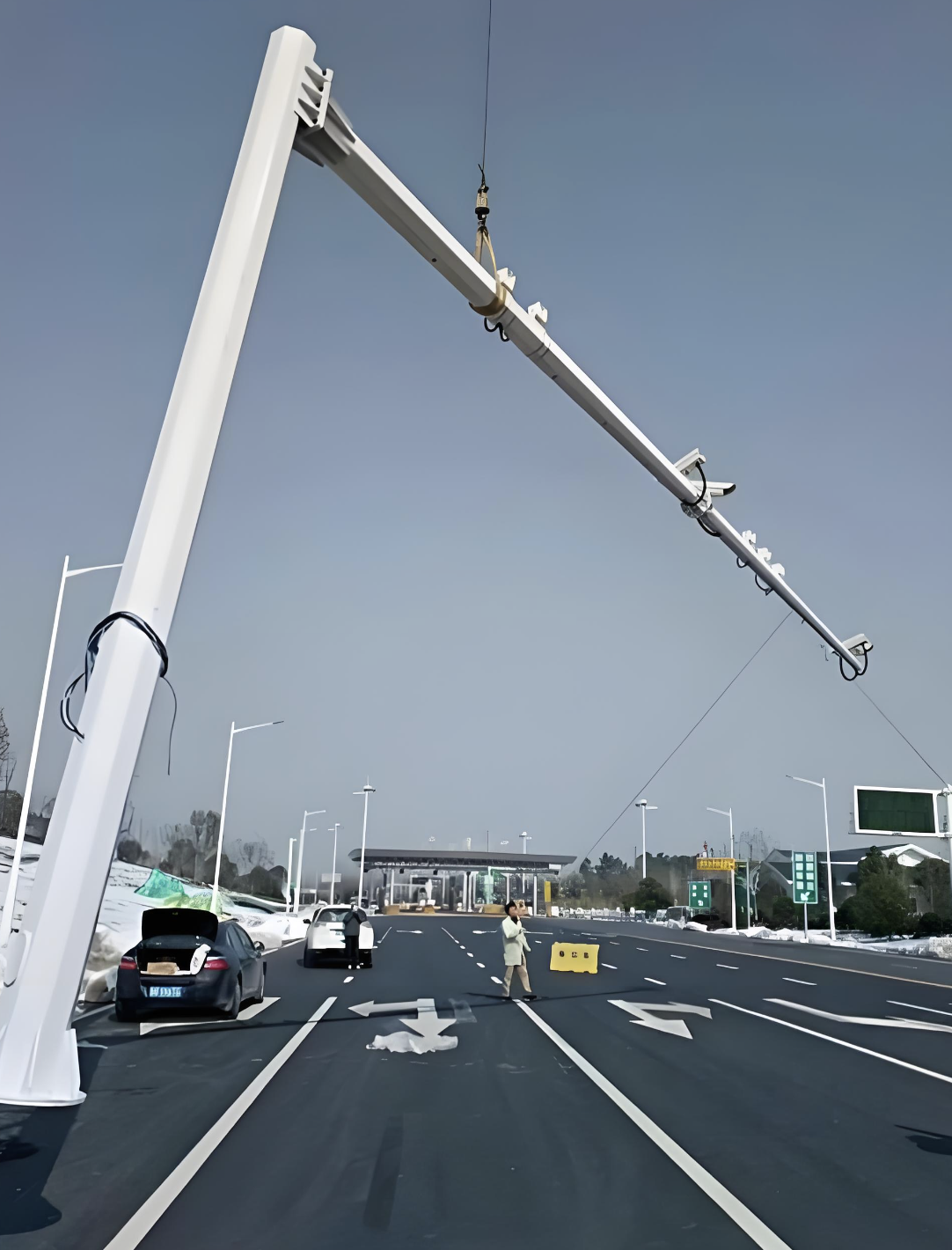 Tiang Segi Delapan Pengawasan Lalu Lintas 6M