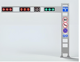 Smart Solar-Powered Octagonal Traffic Signal Pole