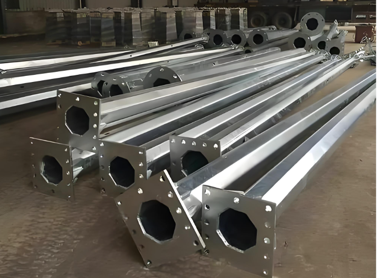 ヘビーデューティ高張力鋼八角形送電柱