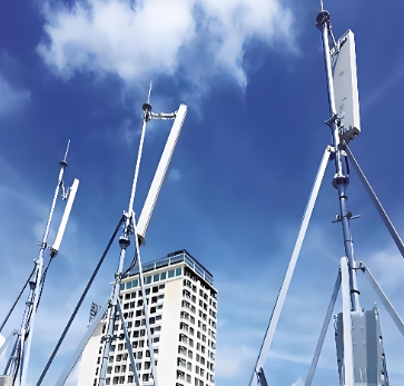 5G通信基地局八角形ポール