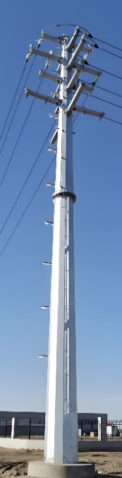 Poteau de service octogonal à usage intensif pour la distribution d'énergie