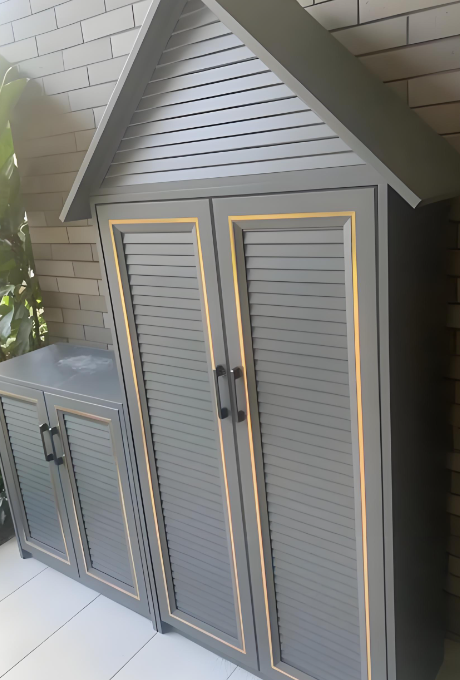 กล่องเก็บของกันฝนลานกลางแจ้ง