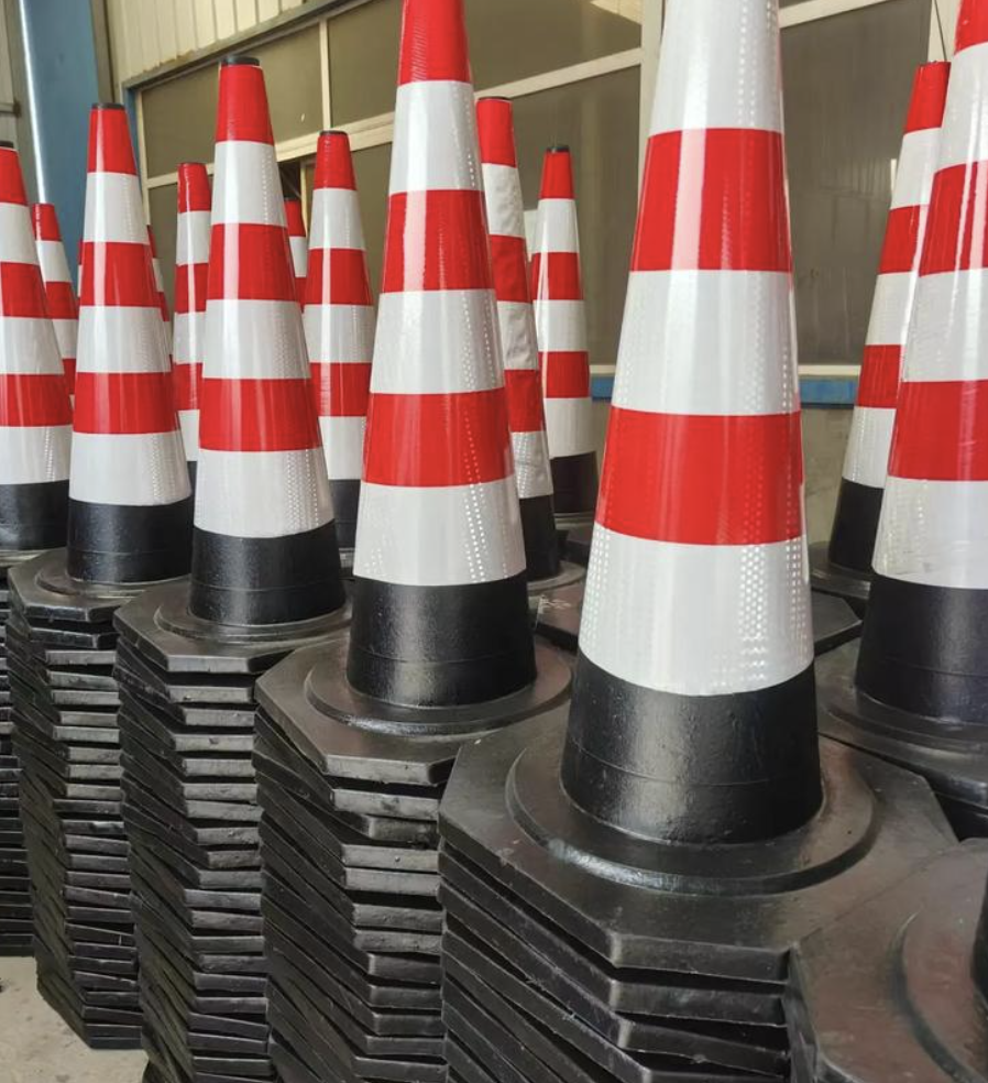 Heavy-Duty Rubber Base Traffic Cone