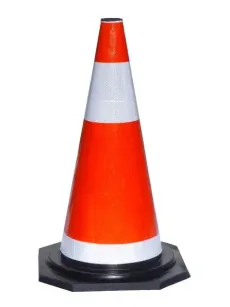 Cône de trafic réfléchissant standard municipal