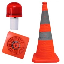 Portable Foldable Traffic Cone with LED Option