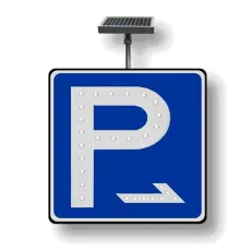 Solar-Powered Active Illumination Traffic Sign