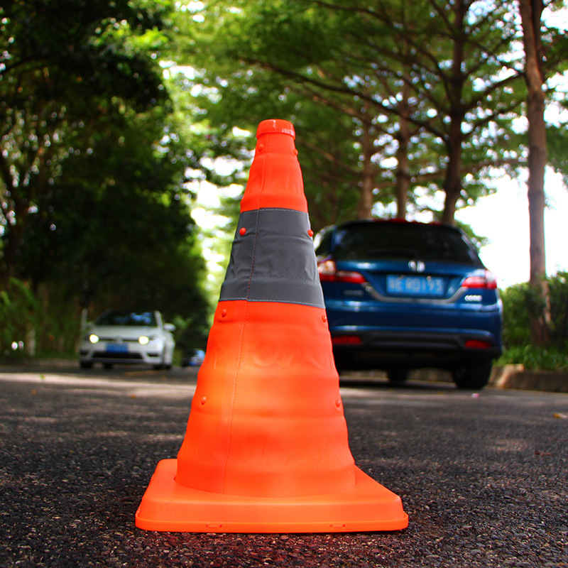 High-Visibility Reflective Traffic Cone